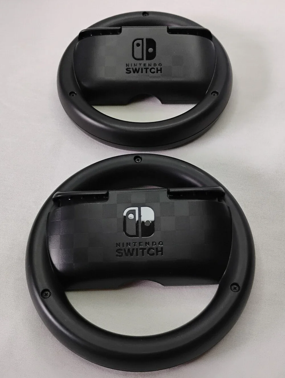 2pc Set Official Nintendo Switch Joy Con Steering Wheel Adapters For Mario Kart